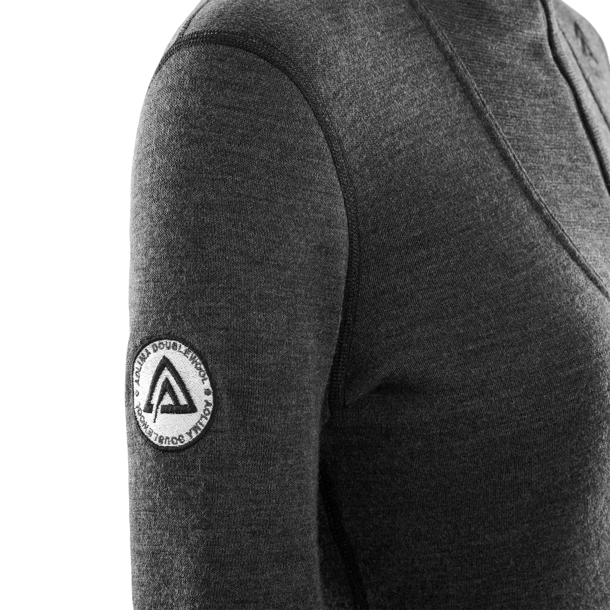 Aclima DoubleWool Polo with Zip Woman Marengo/Jet Black | Buy Aclima DoubleWool Polo with Zip Woman Marengo/Jet Black here | Outnorth