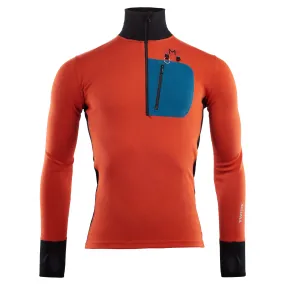 Aclima Lars Monsen Anárjohka Polo Man Poinciana/ Jet Black/ Blue Sap | Buy Aclima Lars Monsen Anárjohka Polo Man Poinciana/ Jet Black/ Blue Sap here | Outnorth