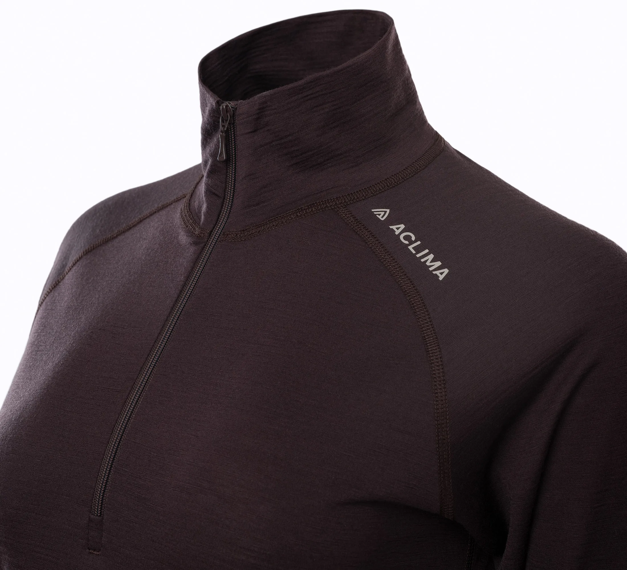 Aclima Women&#x27;s LightWool 180 Polo with Zip Chocolate Plum | Buy Aclima Women&#x27;s LightWool 180 Polo with Zip Chocolate Plum here | Outnorth