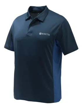 Beretta Unisex Flash Tech Polo Blue Total Eclipse | Buy Beretta Unisex Flash Tech Polo Blue Total Eclipse here | Outnorth