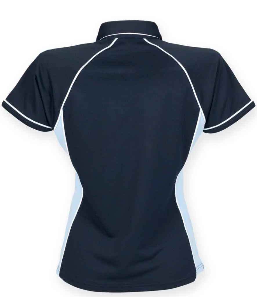 Finden and Hales Performance Piped Polo Shirt (Ladies)