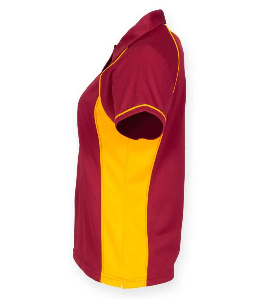 Finden and Hales Performance Piped Polo Shirt (Ladies)
