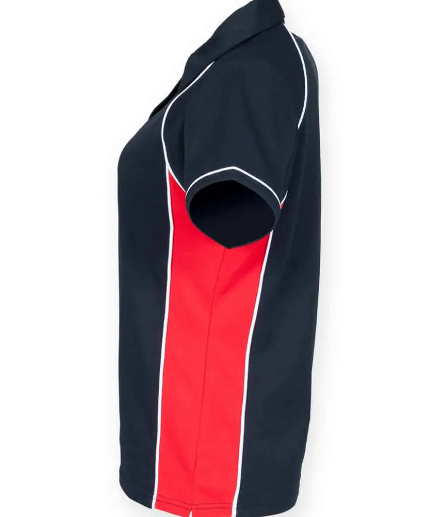 Finden and Hales Performance Piped Polo Shirt (Ladies)