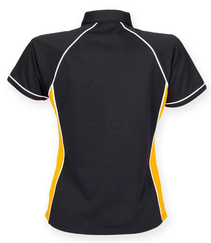 Finden and Hales Performance Piped Polo Shirt (Ladies)