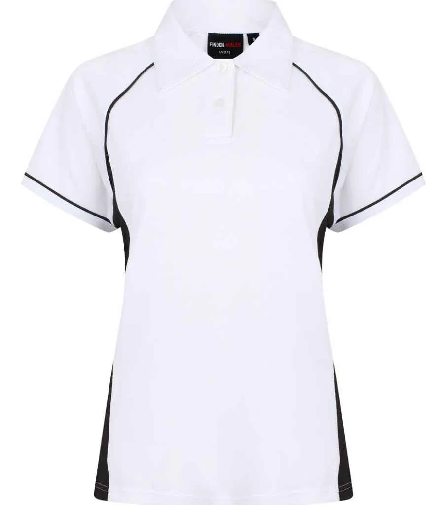 Finden and Hales Performance Piped Polo Shirt (Ladies)