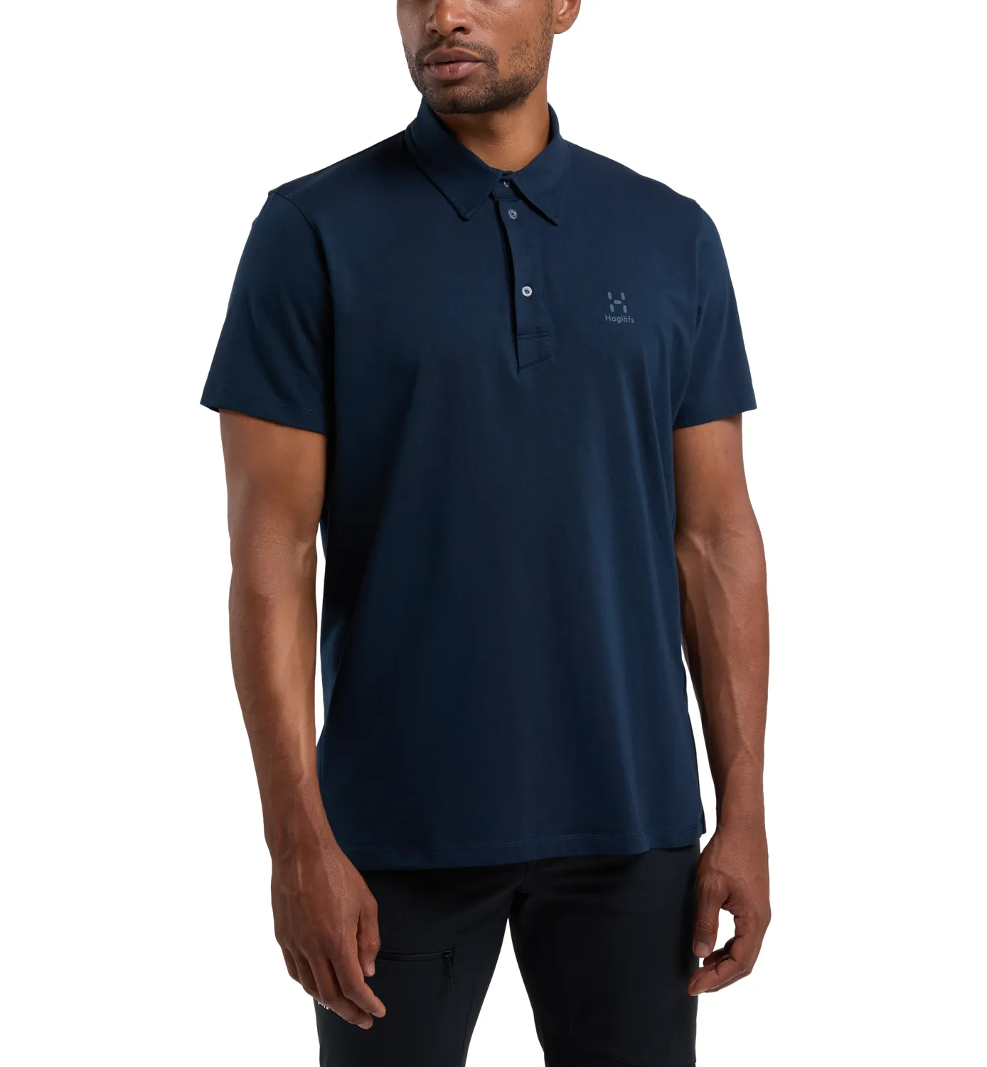 Haglöfs Men&#x27;s Mirth Polo Tarn Blue | Buy Haglöfs Men&#x27;s Mirth Polo Tarn Blue here | Outnorth