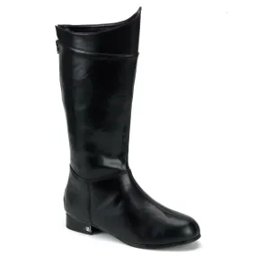 HERO-100 Fancy Dress Costume Funtasma Men's Boots Black Pu