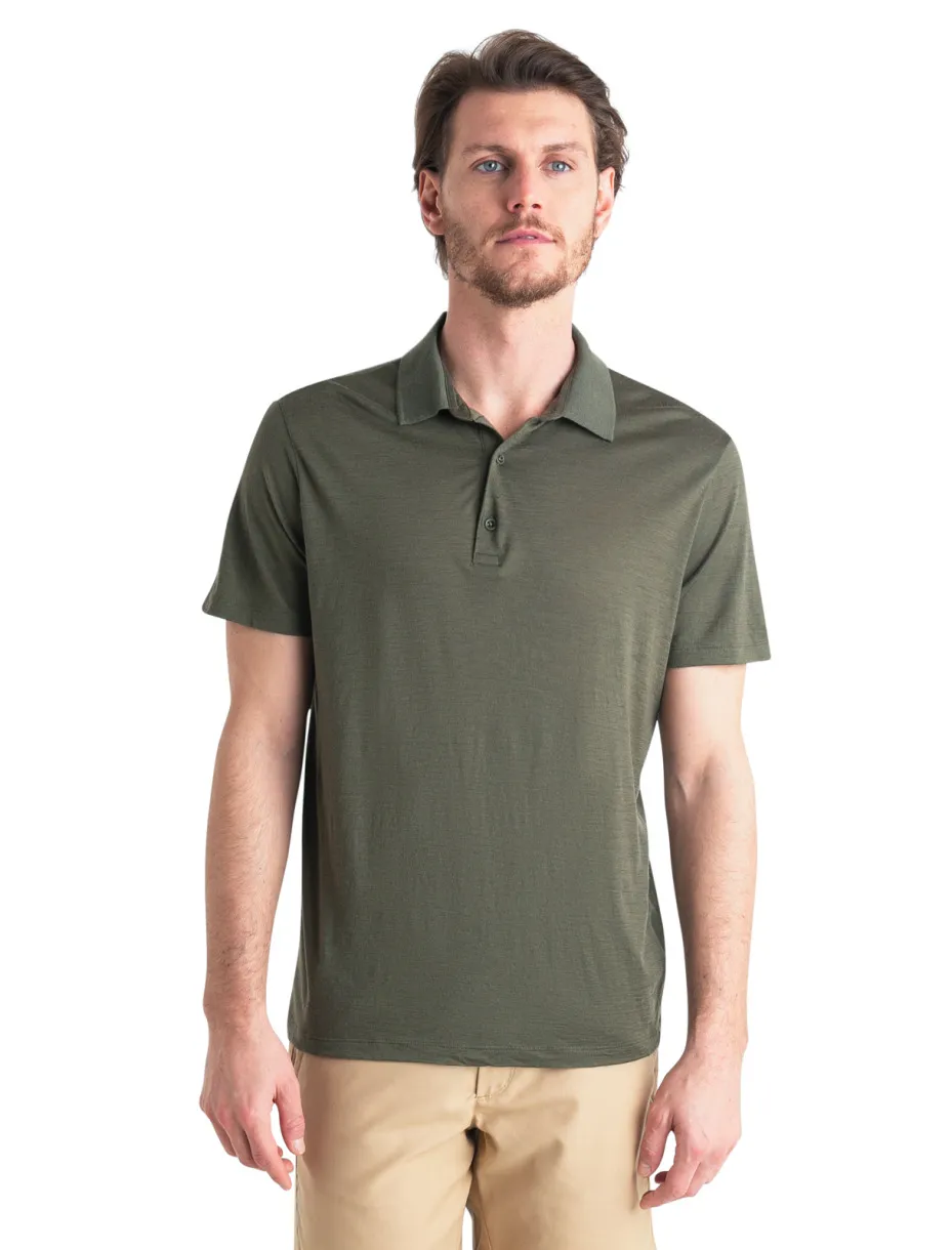 Icebreaker Men&#x27;s Merino 150 Tech Lite III Short Sleeve Polo Loden | Buy Icebreaker Men&#x27;s Merino 150 Tech Lite III Short Sleeve Polo Loden here | Outnorth