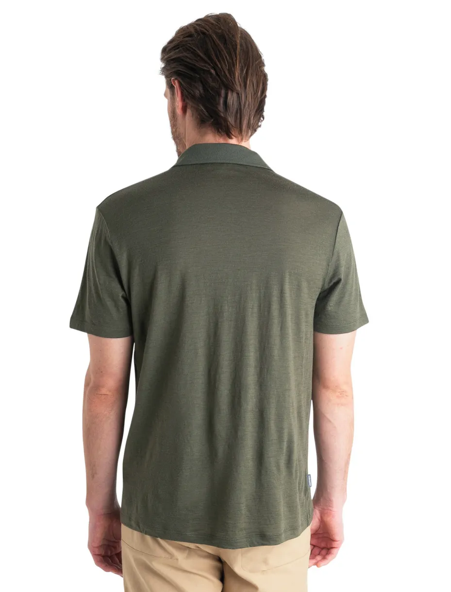 Icebreaker Men&#x27;s Merino 150 Tech Lite III Short Sleeve Polo Loden | Buy Icebreaker Men&#x27;s Merino 150 Tech Lite III Short Sleeve Polo Loden here | Outnorth