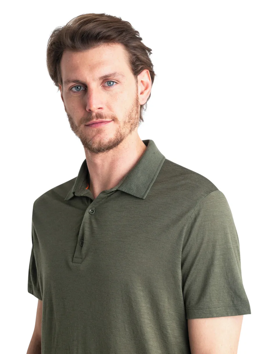 Icebreaker Men&#x27;s Merino 150 Tech Lite III Short Sleeve Polo Loden | Buy Icebreaker Men&#x27;s Merino 150 Tech Lite III Short Sleeve Polo Loden here | Outnorth