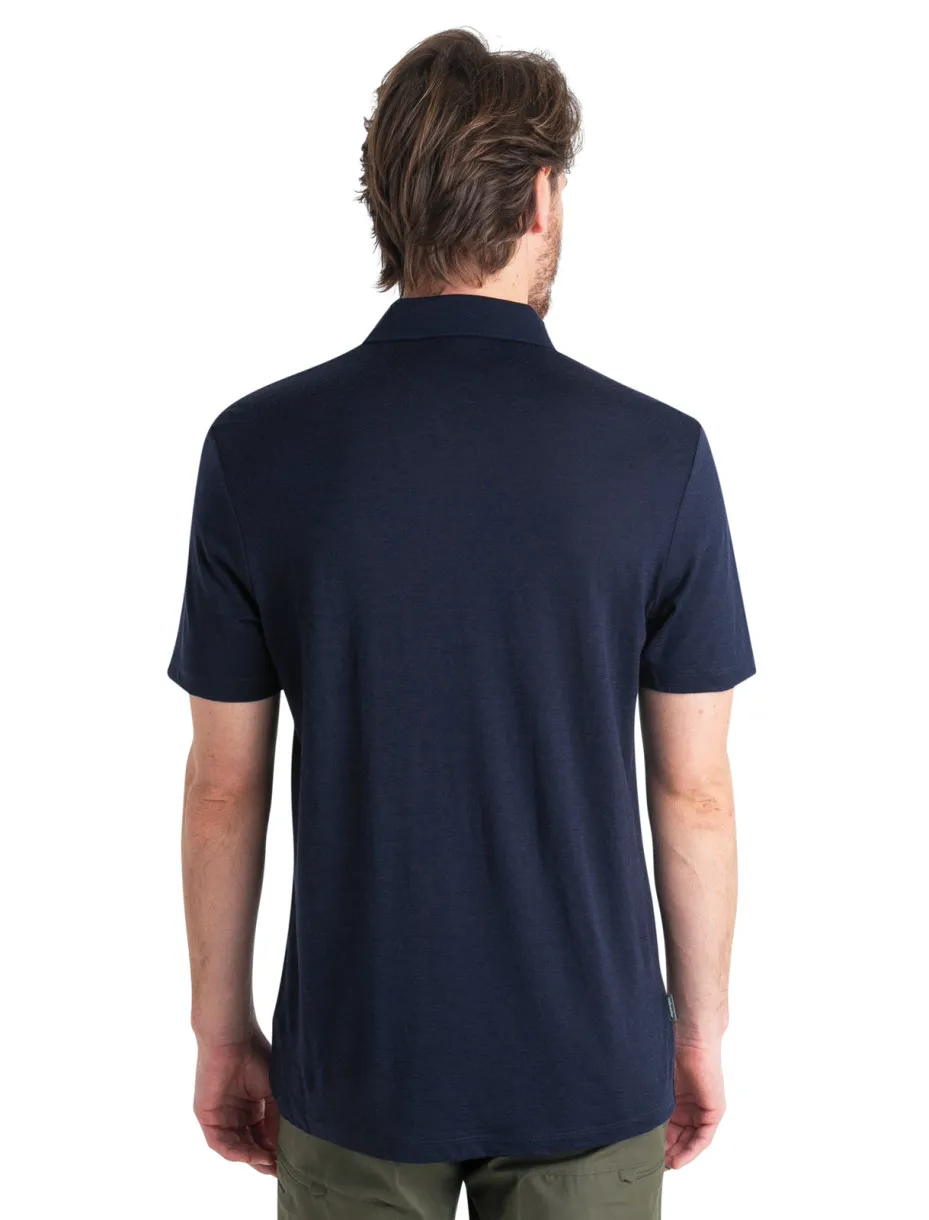 Icebreaker Men&#x27;s Merino 150 Tech Lite III Short Sleeve Polo Midnight Navy | Buy Icebreaker Men&#x27;s Merino 150 Tech Lite III Short Sleeve Polo Midnight Navy here | Outnorth