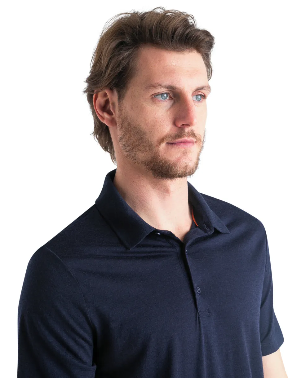 Icebreaker Men&#x27;s Merino 150 Tech Lite III Short Sleeve Polo Midnight Navy | Buy Icebreaker Men&#x27;s Merino 150 Tech Lite III Short Sleeve Polo Midnight Navy here | Outnorth