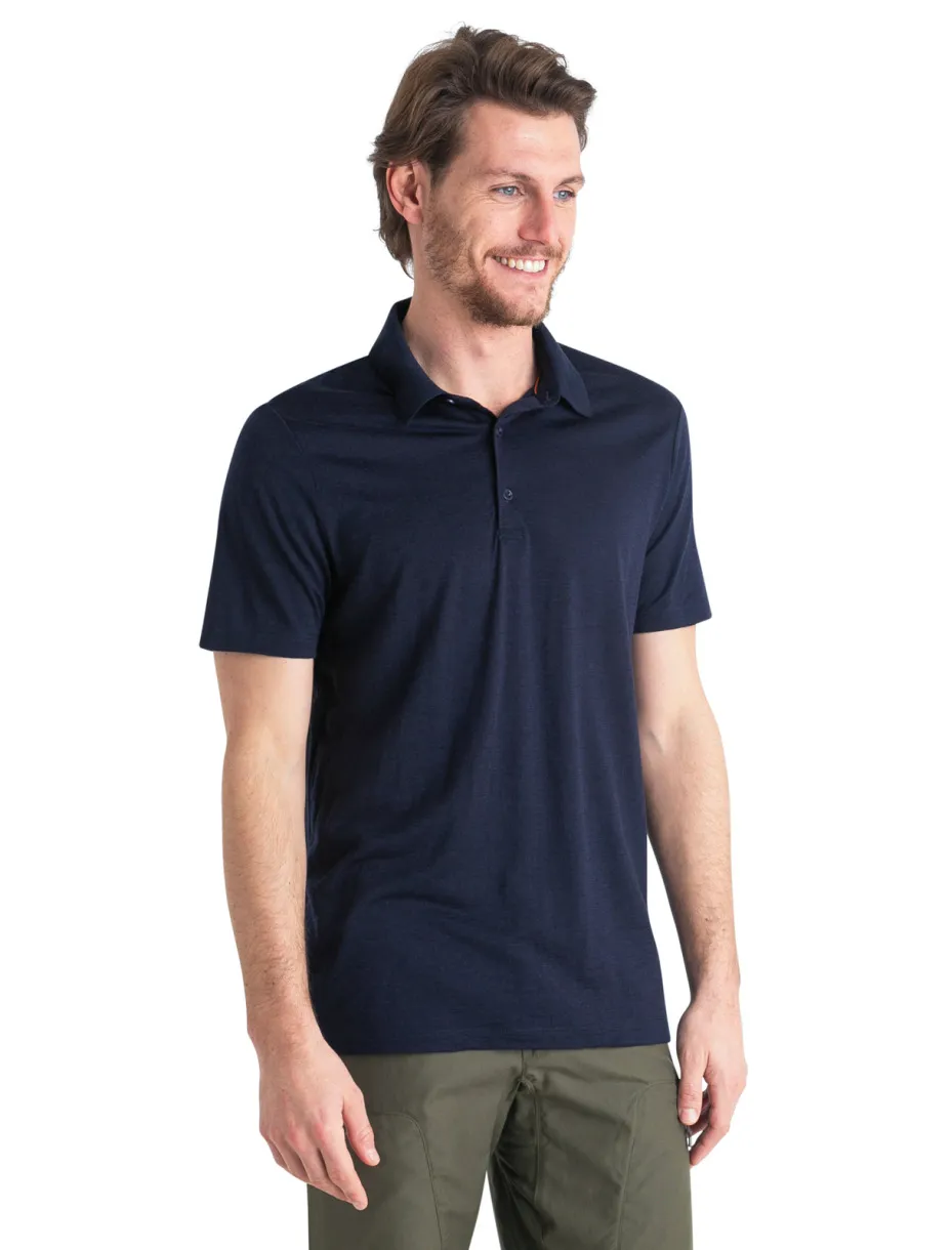 Icebreaker Men&#x27;s Merino 150 Tech Lite III Short Sleeve Polo Midnight Navy | Buy Icebreaker Men&#x27;s Merino 150 Tech Lite III Short Sleeve Polo Midnight Navy here | Outnorth