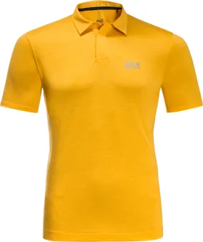 Jack Wolfskin Men&#x27;s Pack &amp; Go Polo Burly Yellow Xt | Buy Jack Wolfskin Men&#x27;s Pack &amp; Go Polo Burly Yellow Xt here | Outnorth