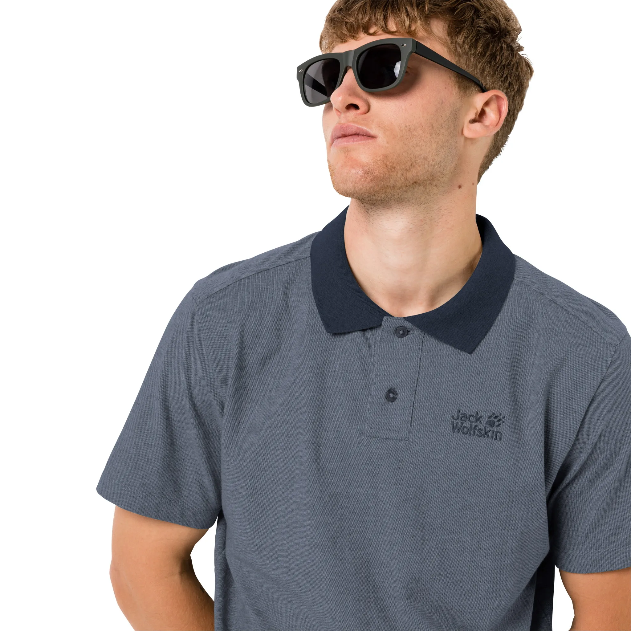 Jack Wolfskin Men&#x27;s Pique Polo Night Blue | Buy Jack Wolfskin Men&#x27;s Pique Polo Night Blue here | Outnorth