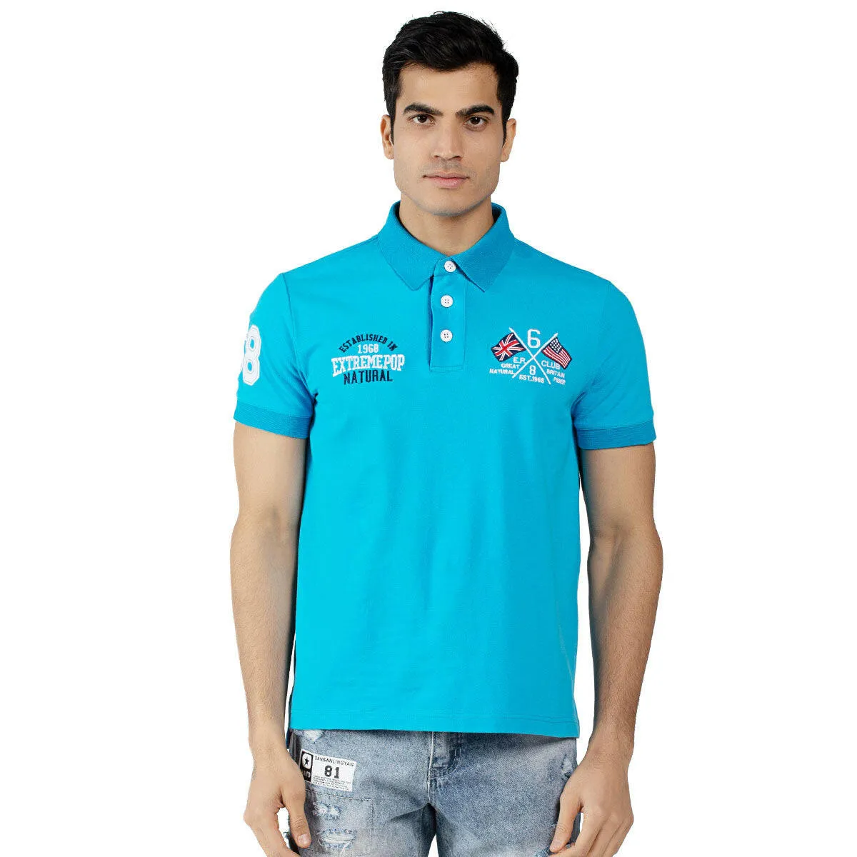 Mens Polo Shirt Top Short Sleeve Pure Cotton Pique Various colours