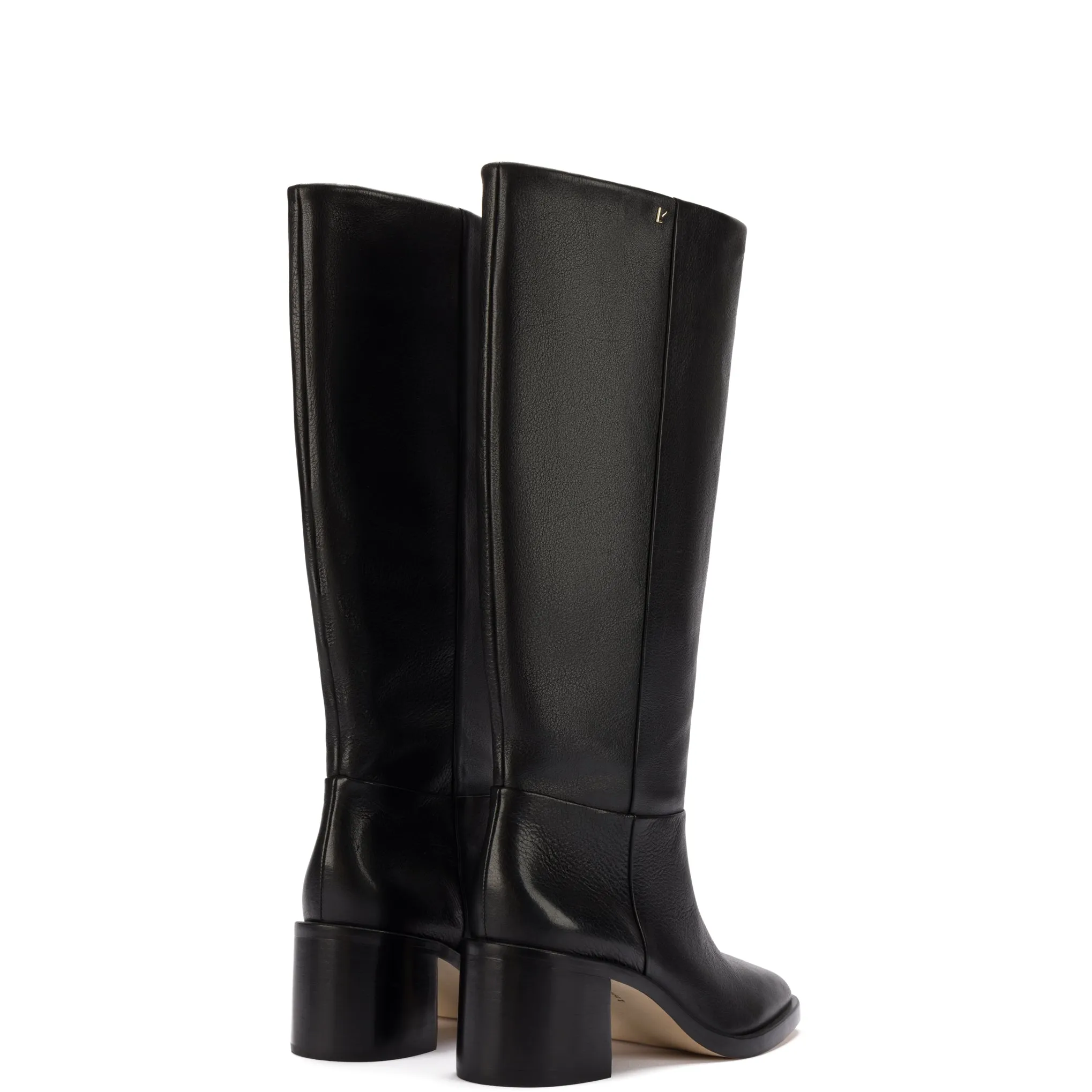 Mens Premium Black Leather Ricky Boots