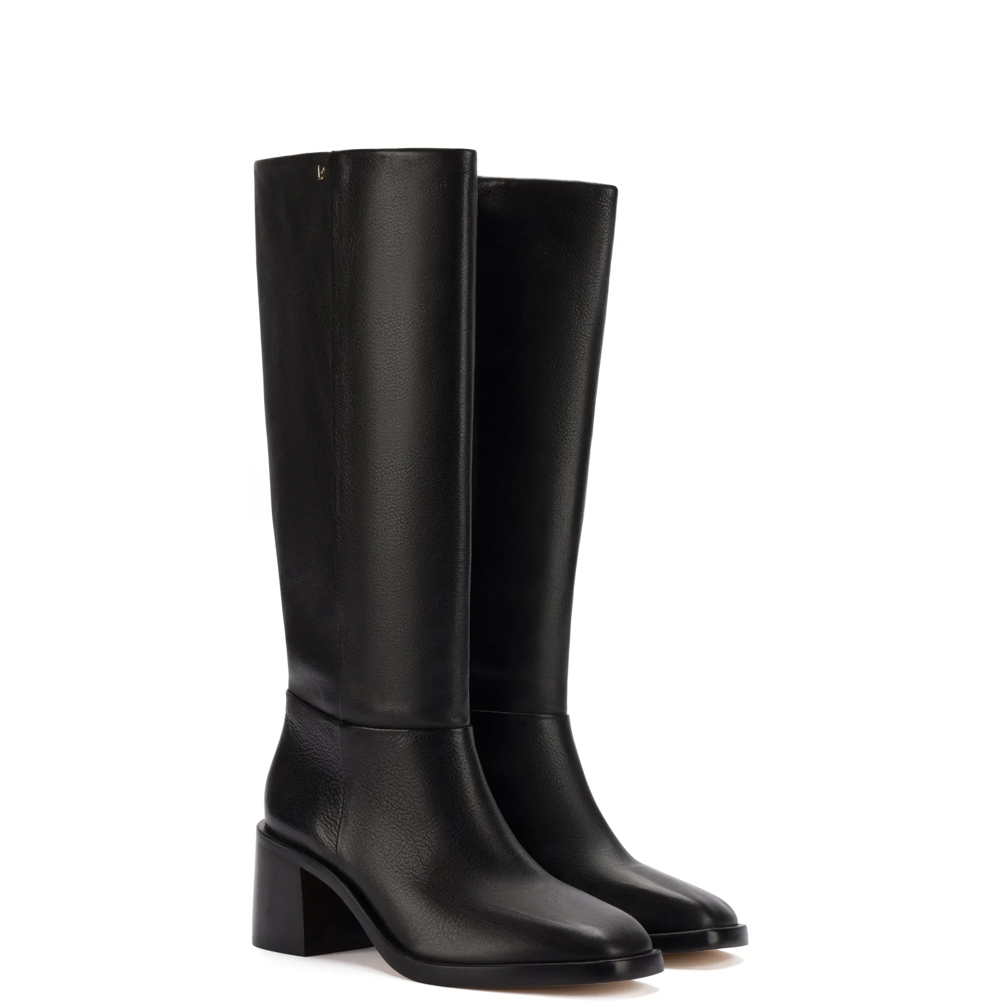 Mens Premium Black Leather Ricky Boots