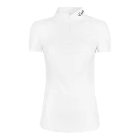  SHORT-SLEEVED COMPETITION POLO EQUILINE BATE Women White