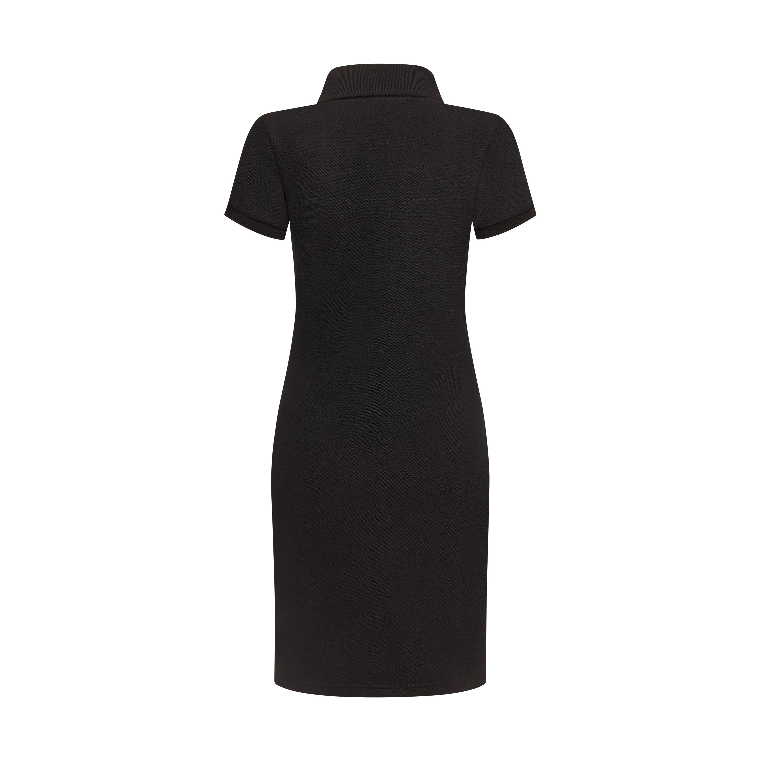 THE TERIDAE POLO DRESS-BLACK